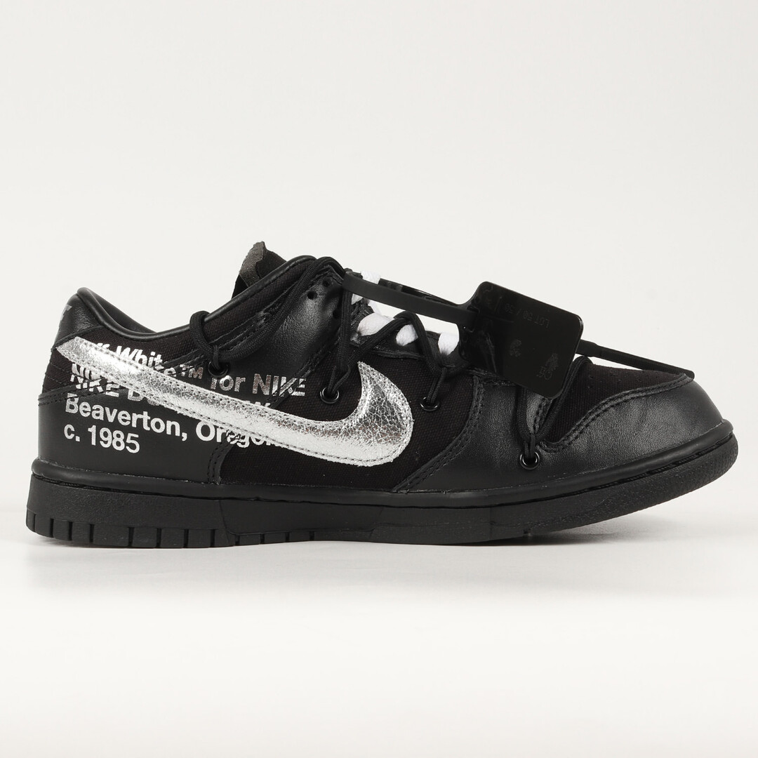 OFF-WHITE オフホワイト NIKE DUNK LOW The 50 / 1 OF 50 No.50 (DM1602-001) 21AW ナイキ  ダンク ロー ブラック 黒 サイズ：US8.5 26.5cm スニーカー コラボ【メンズ】【中古】【美品】