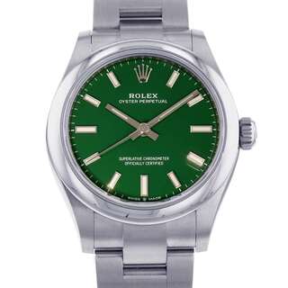 ROLEX - ロレックス オイスターパーペチュアル 31 277200 ROLEX 腕時計 グリーン文字盤 レディース