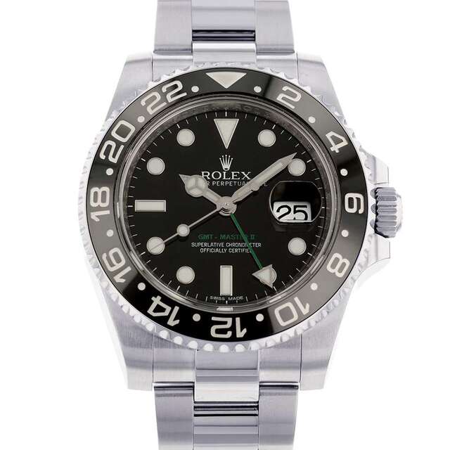 ROLEX - ロレックス GMTマスター 2 デイト 116710LN ROLEX 腕時計 黒文字盤