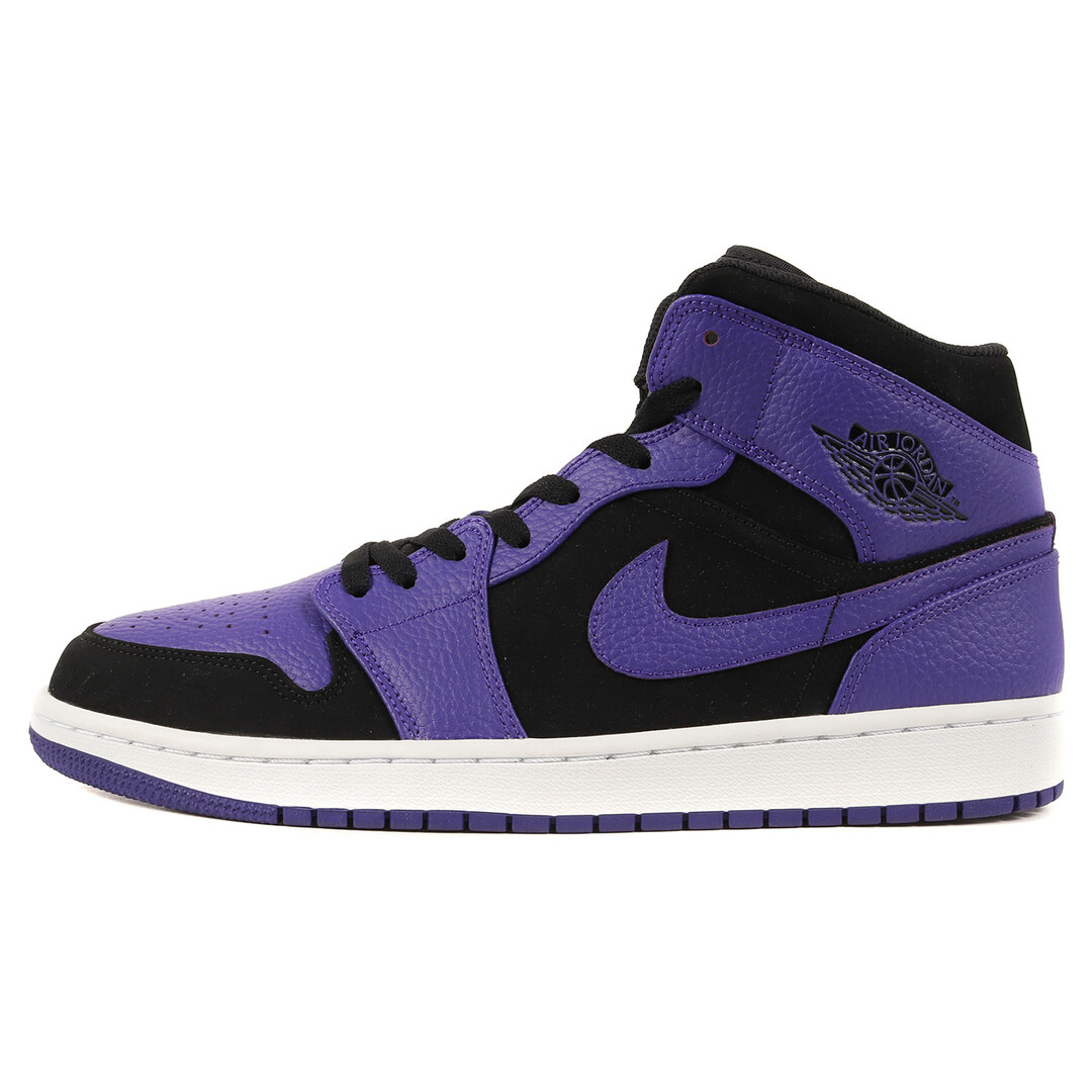 NIKE ナイキ AIR JORDAN 1 MID (554724-051) 2018年 エアジョーダン1 ミッド ブラック ダークコンコルド サイズ：US12 30.0cm スニーカー バッシュ 【メンズ】【美品】靴/シューズ