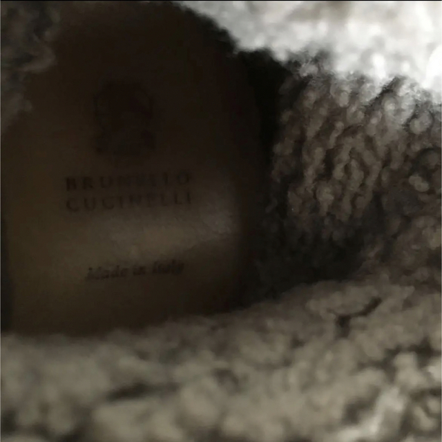 BRUNELLO CUCINELLI(ブルネロクチネリ)のブルネロクチネリ   ムートン&レザー  ショートブーツ レディースの靴/シューズ(ブーツ)の商品写真