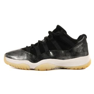 ナイキ(NIKE)のNIKE ナイキ AIR JORDAN 11 RETRO LOW BARONS (528895-010) 2017年 エアジョーダン 11 ロー バーミングハム・バロンズ  ブラック ホワイト 黒白 サイズ：US7.5 25.5cm スニーカー バッシュ【メンズ】【中古】(スニーカー)