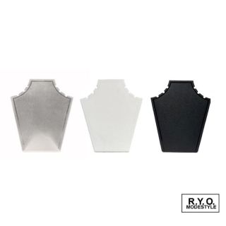 プラスチックネックレススタンド　3本掛け角型(小物入れ)