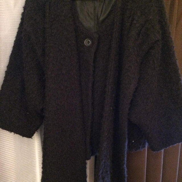 EMODA(エモダ)のEMODA✳︎アウター黒 レディースのジャケット/アウター(毛皮/ファーコート)の商品写真