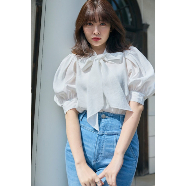 SNIDEL(スナイデル)のherlipto Just  Because Two-Way Blouse レディースのトップス(シャツ/ブラウス(半袖/袖なし))の商品写真