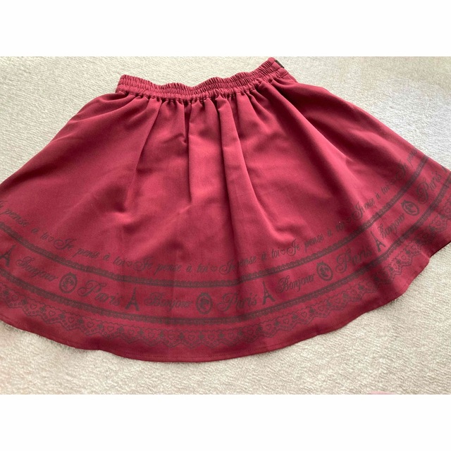 Ank Rouge(アンクルージュ)のAnk Rouge アンクミニスカート レッド Mサイズ レディースのスカート(ミニスカート)の商品写真