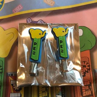 PEZ 前髪クリップ　2個セット　PLAZA ペッツ　ゾウ(ヘアピン)