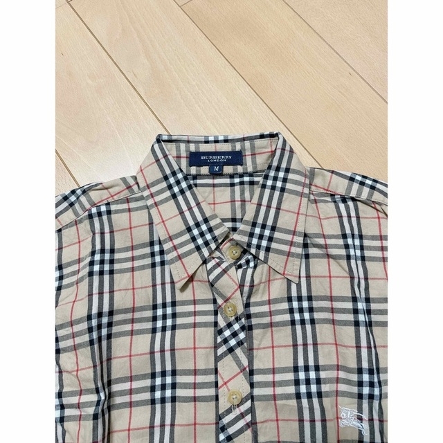 BURBERRY(バーバリー)のBurberry London ノバチェックコットンシャツ　ホースロゴ入り　 レディースのトップス(シャツ/ブラウス(長袖/七分))の商品写真