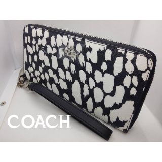 コーチ(COACH)のCOACHスポティットアニマルコーチラウンドファスナー長財布CC473新品未使用(財布)