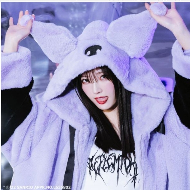 REFLEM - USED美品💜レフレム × サンリオコラボ💜クロミファーパーカー