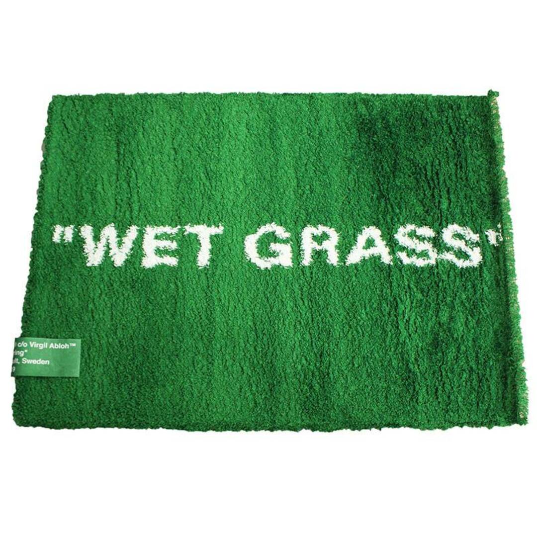 ヴァージルアブロー Virgil Abloh  MARKERAD WET GRASS RUG 大判ラグマット  メンズ 133×195