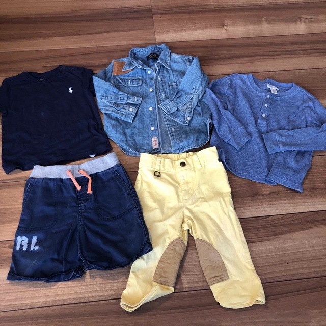 Ralph Lauren(ラルフローレン)の全てラルフローレン♪男の子５点セット　12M-18M キッズ/ベビー/マタニティのキッズ服男の子用(90cm~)(Tシャツ/カットソー)の商品写真