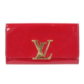 ルイヴィトン(LOUIS VUITTON)のルイヴィトン  M64550 ポルトフォイユ・ルイーズ LV金具パテントウォレット財布 メンズ(財布)