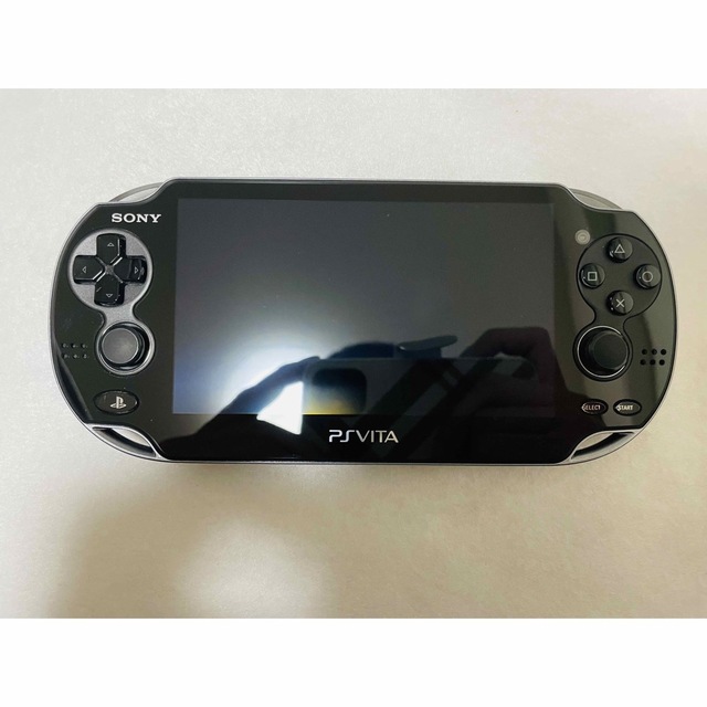 PlayStation Vita(プレイステーションヴィータ)の☆美品☆PS Vita PCH-1100クリスタルブラック 動作良好 エンタメ/ホビーのゲームソフト/ゲーム機本体(家庭用ゲーム機本体)の商品写真