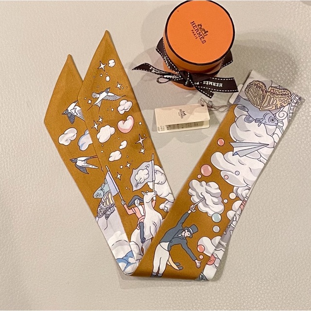 Hermes - Hermes エルメス ツイリー 私の雲 新品・未使用 の通販 by A Hermes - Hermes エルメス ツイリー 私の雲 新品・未使用 の通販 by A