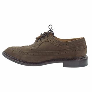 トリッカーズ(Trickers)のTricker's トリッカーズ ドレスシューズ RICHARD リチャード スエード ウィングチップ シューズ レザーソール ブラウン系 8【中古】(ドレス/ビジネス)