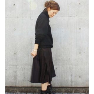 ドゥーズィエムクラス(DEUXIEME CLASSE)のドゥーズィエムクラス ［DEUXIEME CLASSE］GLOSSY SKIRT(ひざ丈スカート)