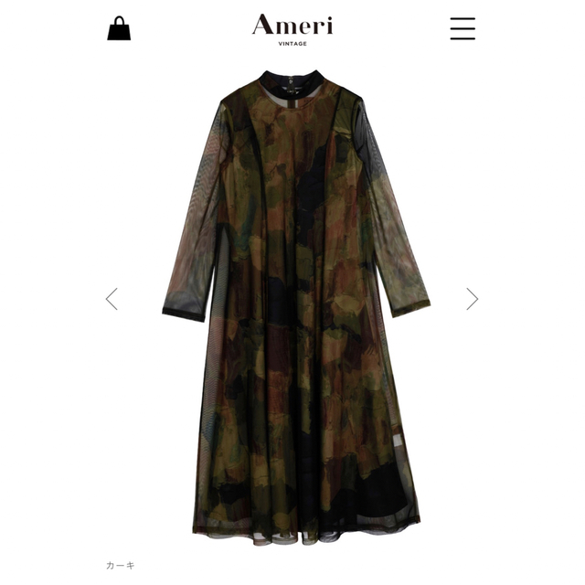 Ameri VINTAGE(アメリヴィンテージ)のAmeri  UND GYPSUM ART DRESS 専用出品 レディースのワンピース(ロングワンピース/マキシワンピース)の商品写真