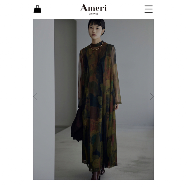 Ameri VINTAGE(アメリヴィンテージ)のAmeri  UND GYPSUM ART DRESS 専用出品 レディースのワンピース(ロングワンピース/マキシワンピース)の商品写真