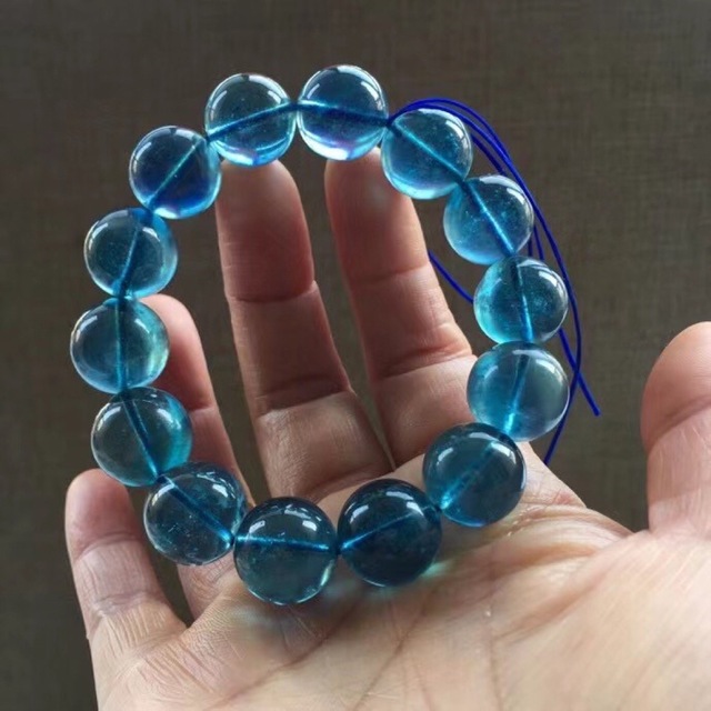 ⭐︎【天然】アクアマリン ブレスレット 15.5mm-
