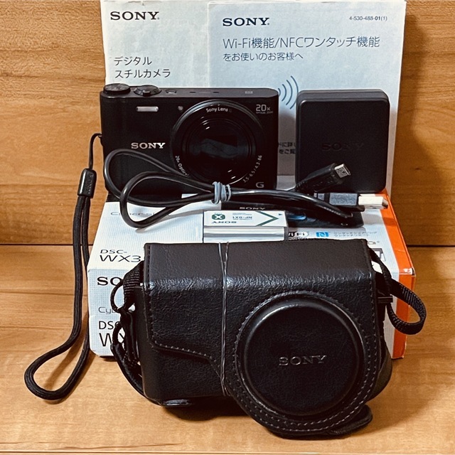 ☘️即日発送☘️164g最軽量モデル☘️ソニー SONY WX350 ブラックスマホ/家電/カメラ