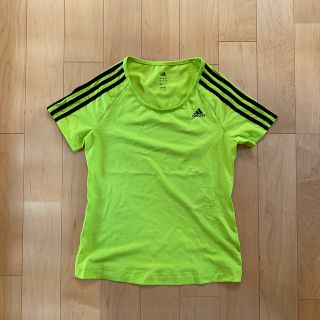 アディダス(adidas)の蛍光グリーンTシャツ　adidas(ウェア)