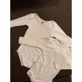 プチバトー(PETIT BATEAU)のプチバトー　ロンパース　2枚セット　74㎝(ロンパース)