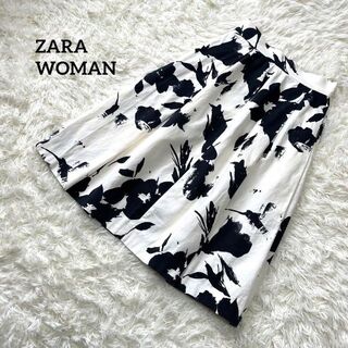 ザラ(ZARA)のZARA WOMAN ザラ　スカート　花柄(ひざ丈スカート)