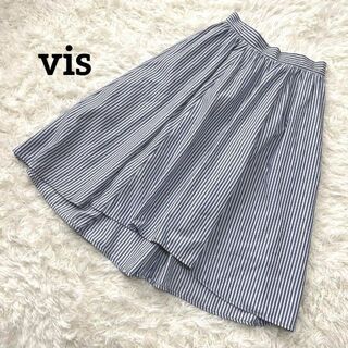 ヴィス(ViS)のvis ビス　スカート　ストライプ　春(ひざ丈スカート)