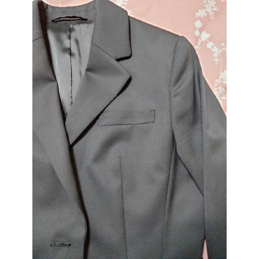 サマー　テーラードジャケット　ＸＳ 　ブラック レディースのジャケット/アウター(ロングコート)の商品写真