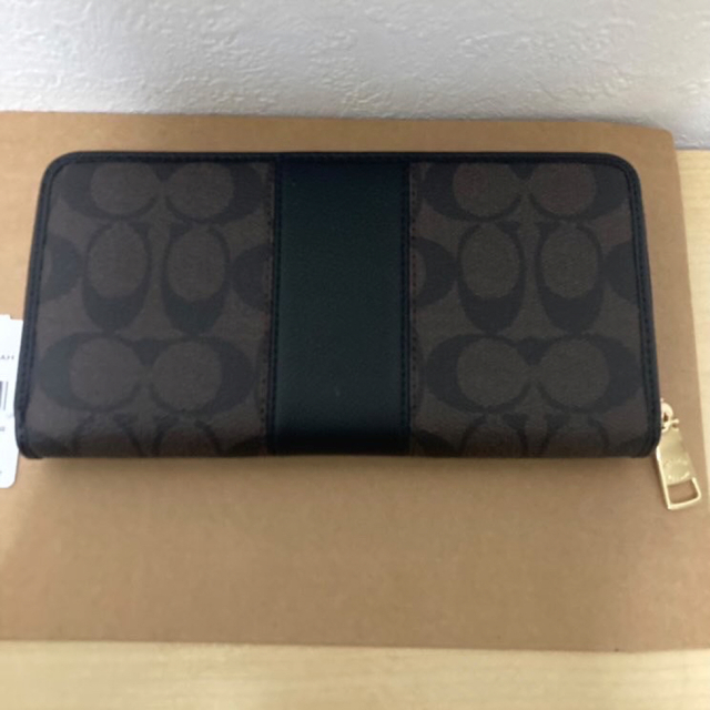 COACH 長財布　黒系シグネチャー 2