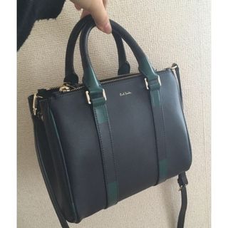 美品 PAUL SMITH 2WAY ハンドバッグ ショルダーバッグ レザー