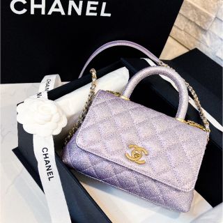 シャネル(CHANEL)の超希少‼️CHANEL★ココハンドル19cm ピンクメタリック(ハンドバッグ)