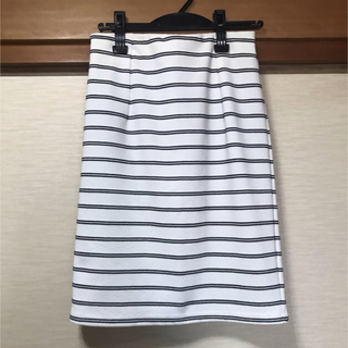 チュー(CHU XXX)の新品　ストライプ柄タイトスカート(ひざ丈スカート)