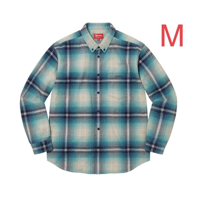 Supreme Shadow Plaid Flannel Shirt  M