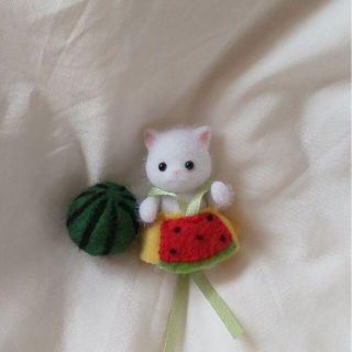 シルバニアファミリー赤ちゃん用 スイカの水着(赤色スイカ)(人形)