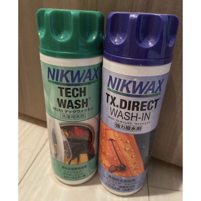 NIKWAX テックウォッシュ(洗剤)/TX.ダイレクトWASH-IN(撥水剤) インテリア/住まい/日用品の日用品/生活雑貨/旅行(洗剤/柔軟剤)の商品写真