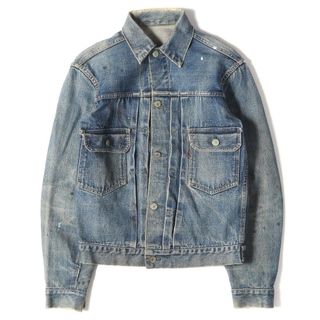 Levis リーバイス デニムジャケット 507XX 革パッチ 2nd Gジャン vintage ヴィンテージ 50s インディゴ 40% 詳細参照(36位) アウター アメカジ 古着 【メンズ】【中古】(Gジャン/デニムジャケット)