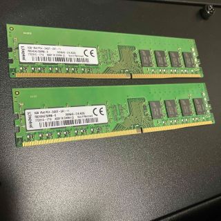 Kingston pc4-2400t 8gb 2個 16gb(PCパーツ)