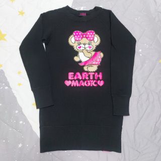 アースマジック(EARTHMAGIC)のEarth Magic パーカーワンピース150(ワンピース)