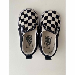 ヴァンズ(VANS)の【美品】vans チェッカー　スニーカー　14 スリッポン(スニーカー)