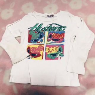 ヒステリックミニ(HYSTERIC MINI)のロンT Tシャツ ヒステリックミニ 白 キッズ 100cm(Tシャツ/カットソー)