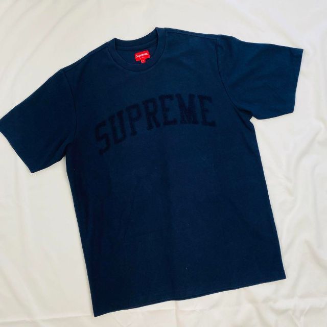 【美品】supreme パイルロゴ tシャツ