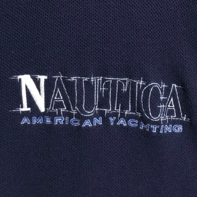 NAUTICA(ノーティカ)のノーティカ デカロゴ ロゴ刺繍 表記M 着用感XL サーマルニット/セーター メンズのトップス(ニット/セーター)の商品写真