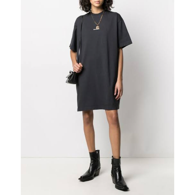 Acne Studios アクネ ストゥディオズ ロゴTシャツドレス XS-S-