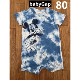 ベビーギャップ(babyGAP)のbaby gap ミッキー ロンパース 80(ロンパース)