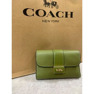 コーチ(COACH)のcoach グリーン財布(財布)