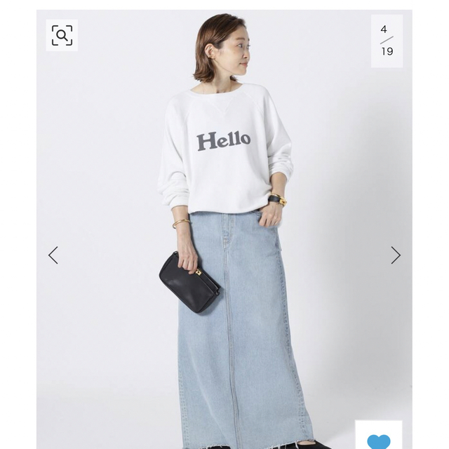 MADISON BLUE HELLO SWEAT01マディソンブルースウェット白