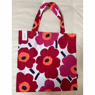 マリメッコ(marimekko)のmarimekko  マリメッコ　トートバッグ　エコバッグ　赤　レッド　大容量　(トートバッグ)