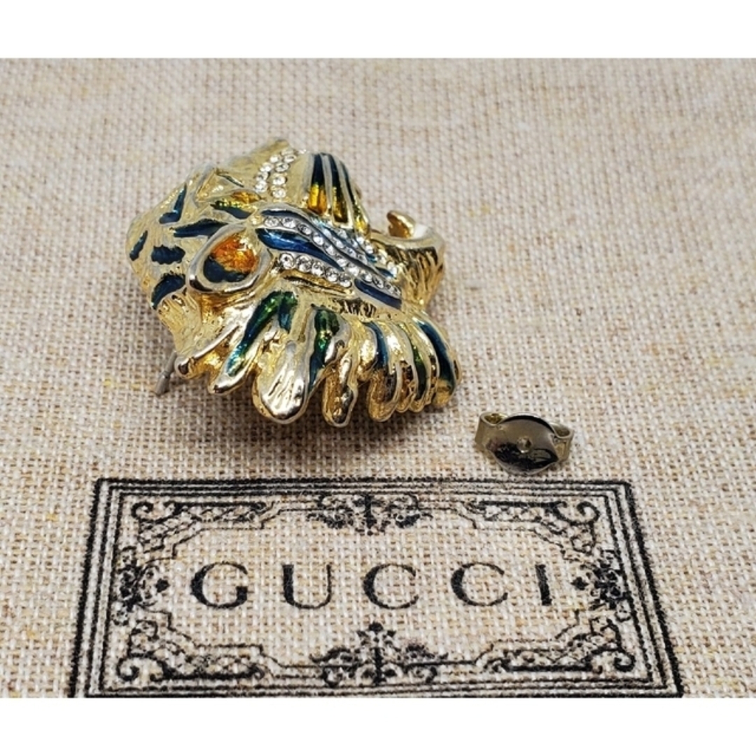 Gucci - 【超レア廃盤美品】GUCCI ビジュ ピアス タイガー ヘッド